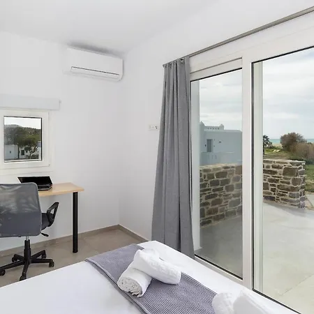 Naxos Cube Villa Panoramic Views Maisonette With Sea View 2 Min Walk To Plaka Beach * Pláka