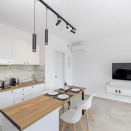 Naxos Cube Villa Panoramic Views Maisonette With Sea View 2 Min Walk To Plaka Beach Apartment