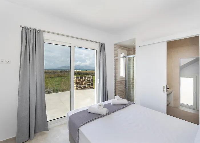 Naxos Cube Villa Panoramic Views Maisonette With Sea View 2 Min Walk To Plaka Beach Apartamento Pláka