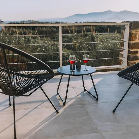 Naxos Cube Panoramic Views Maisonette With Sea View 2 Min Walk To Apartamento *