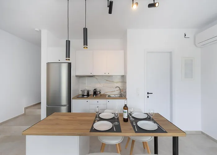 Naxos Cube Villa Panoramic Views Maisonette With Sea View 2 Min Walk To Plaka Beach Apartmán *