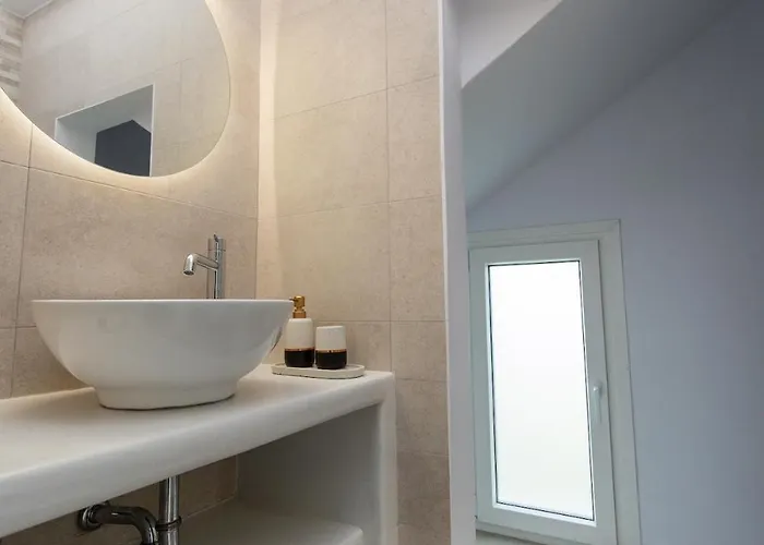 公寓 Naxos Cube Villa Panoramic Views Maisonette With Sea View 2 Min Walk To Plaka Beach